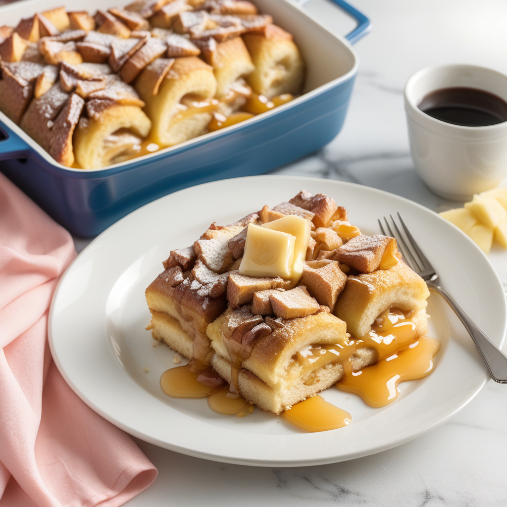 hawaiian roll french toast bake