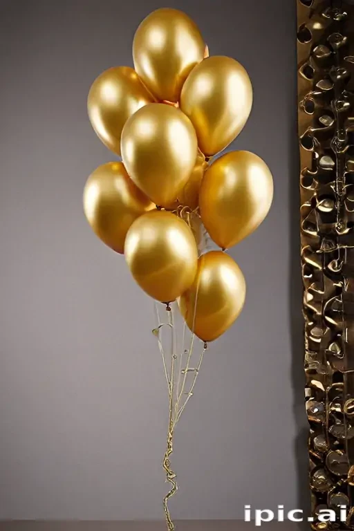 golden balloons