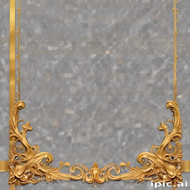transparent background gold border