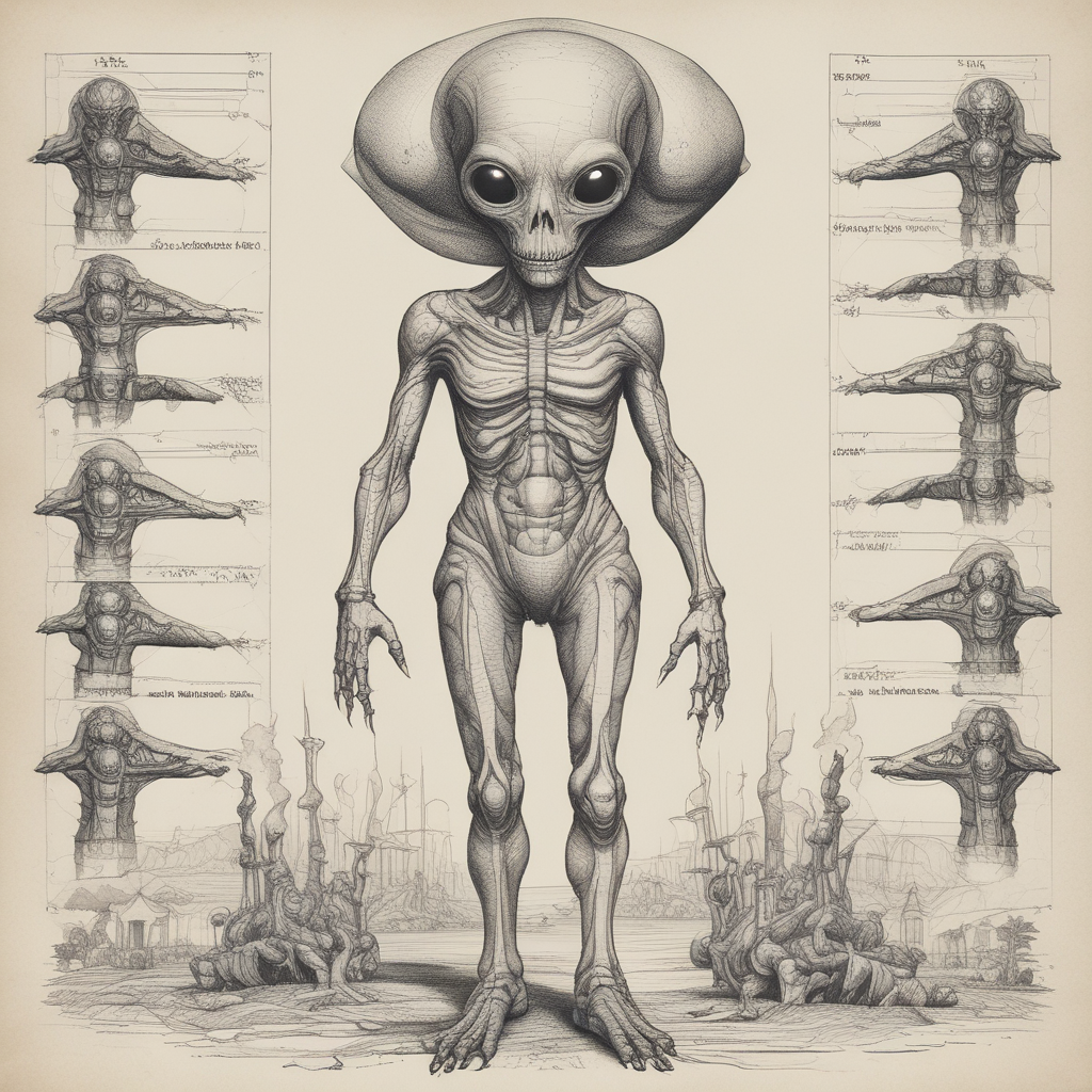 an alien size of human