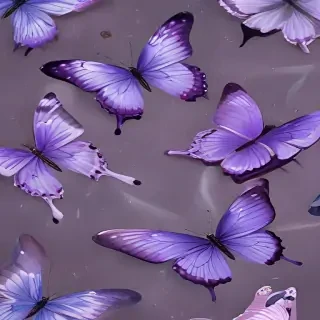 purple butterflies