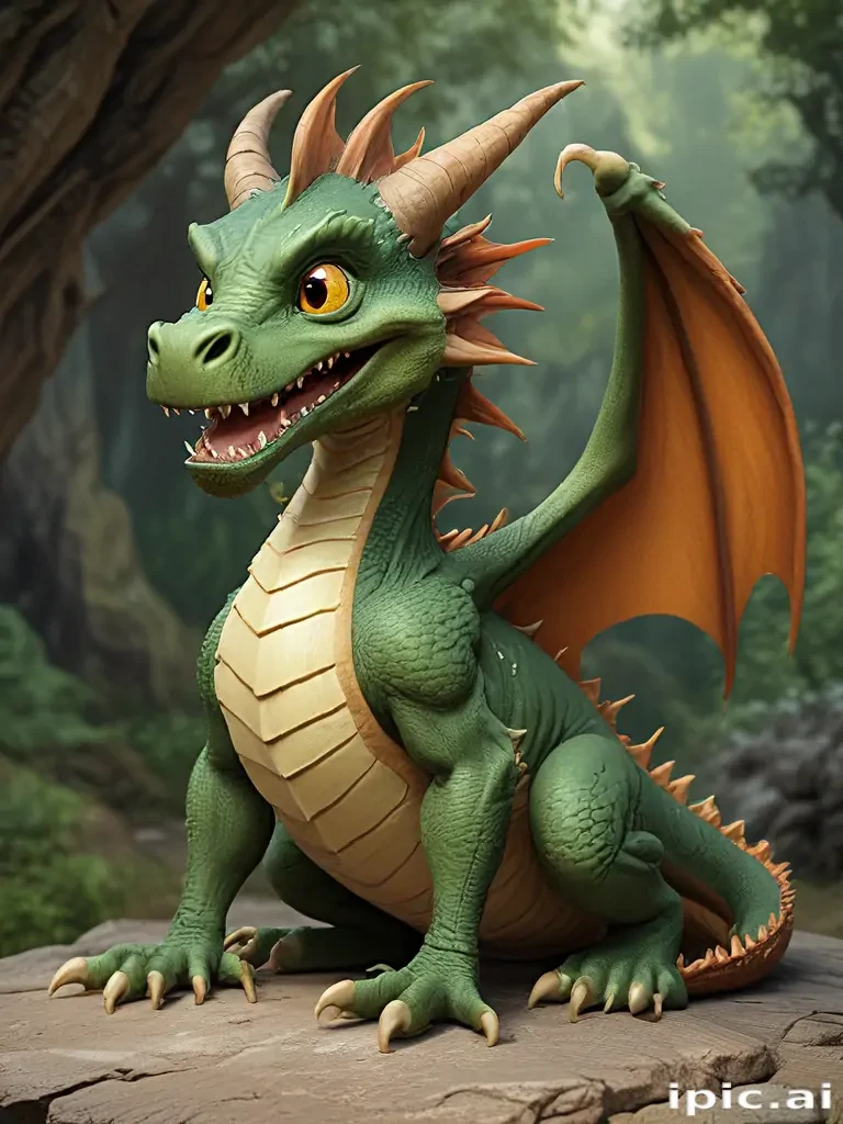 cartoon of a dragon