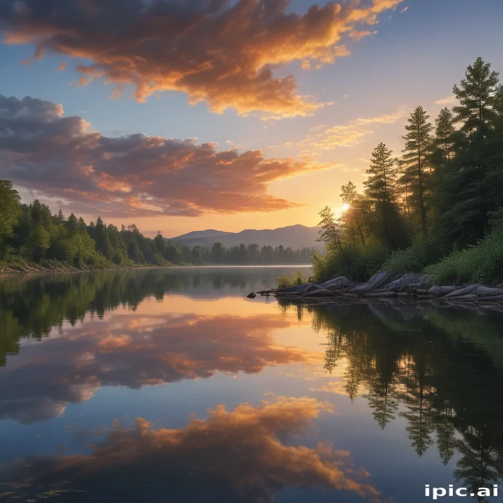 background lake