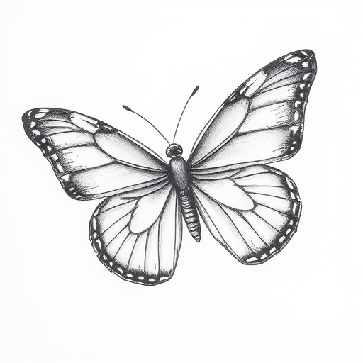 picture of a butterfly drawing