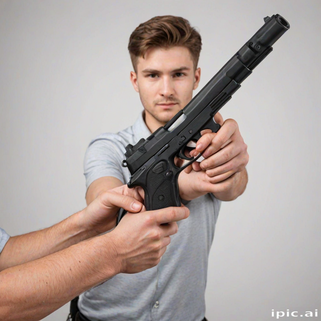 holding gun png