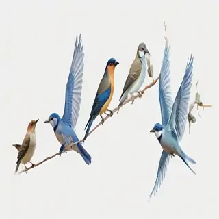 birds transparent