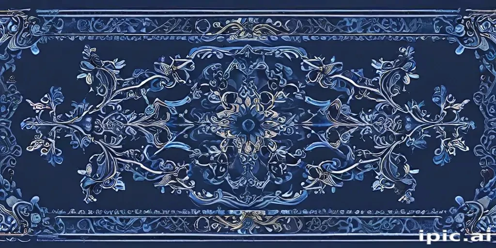 blue border design