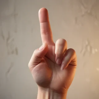 middle finger background
