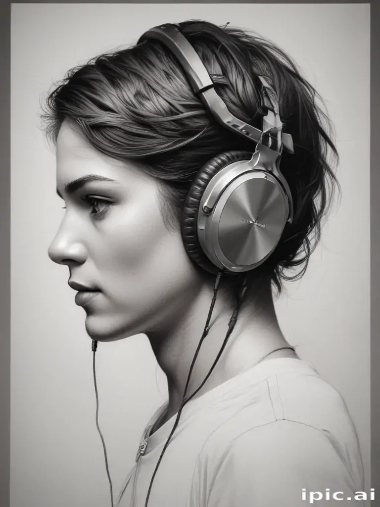 headphones drawing
