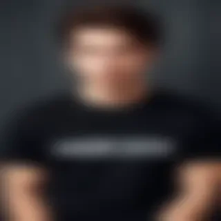 black tee shirt mockup