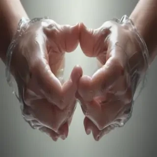 transparent prayer hands