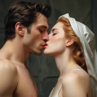 kissing aesthetic