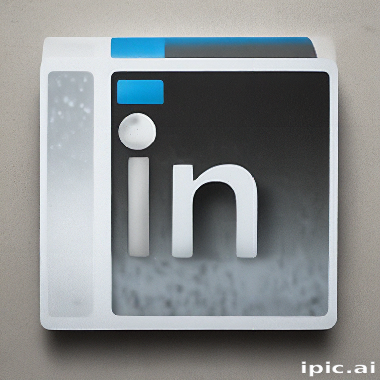 Custom Color Linkedin Logo Stylized LinkedIn Logo with Modern Design Elements and Subtle Color ...