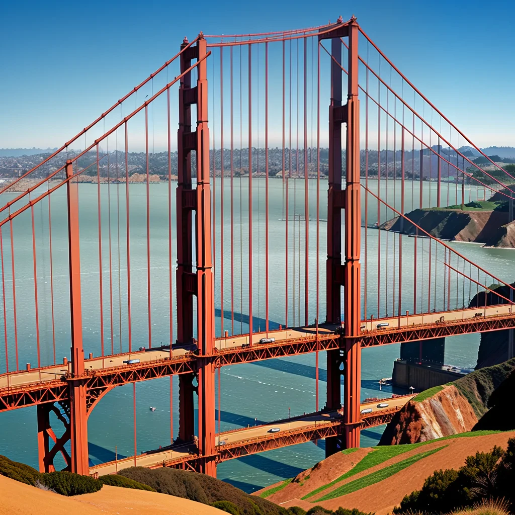clipart golden gate bridge