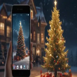 christmas phone wallpaper aesthetic