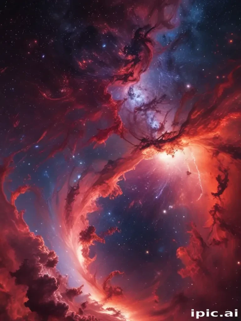 galaxy red wallpaper