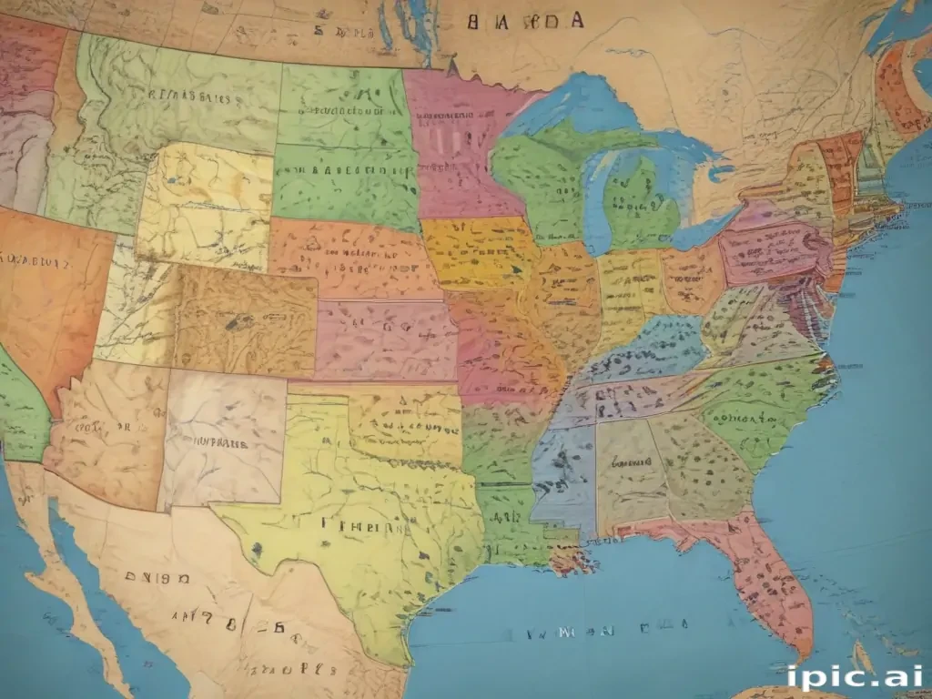 map of the united states of america