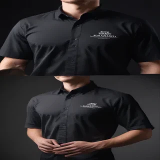 black mockup shirt