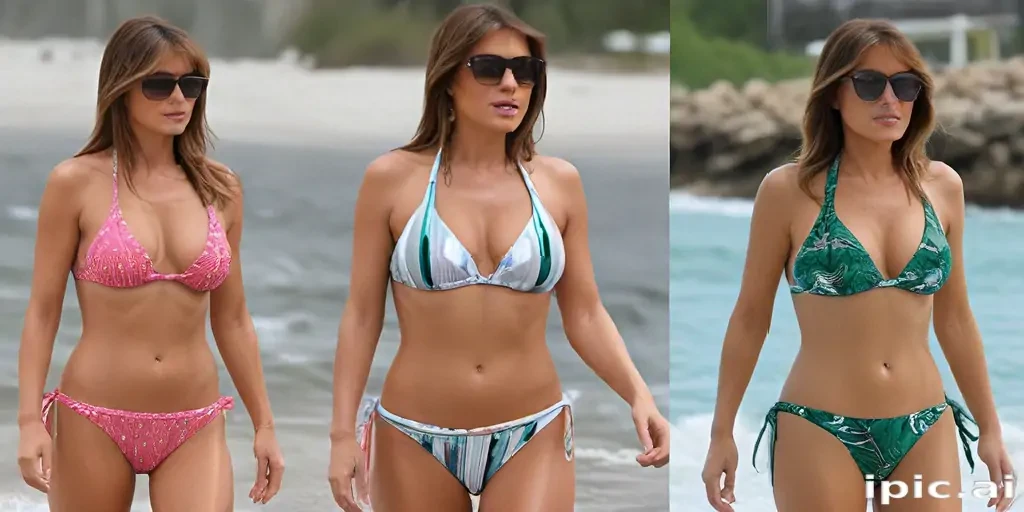 melania trump in bikini
