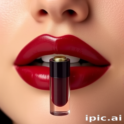 Elegant "Garnet Glow" lip oil combines rich color payoff with nourishing skincare benefits. This hybrid formula features a blend of precious oils that hydrate and plump lips while imparting a deep, glossy garnet hue. The cushiony texture feels luxurious on the lips, providing a comfortable wear experience throughout the day.