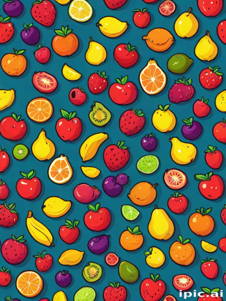 cartoon fruit