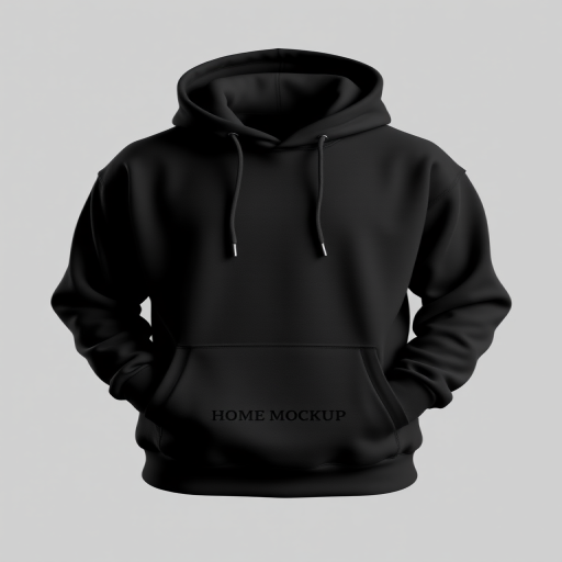 black hoodie mockup png
