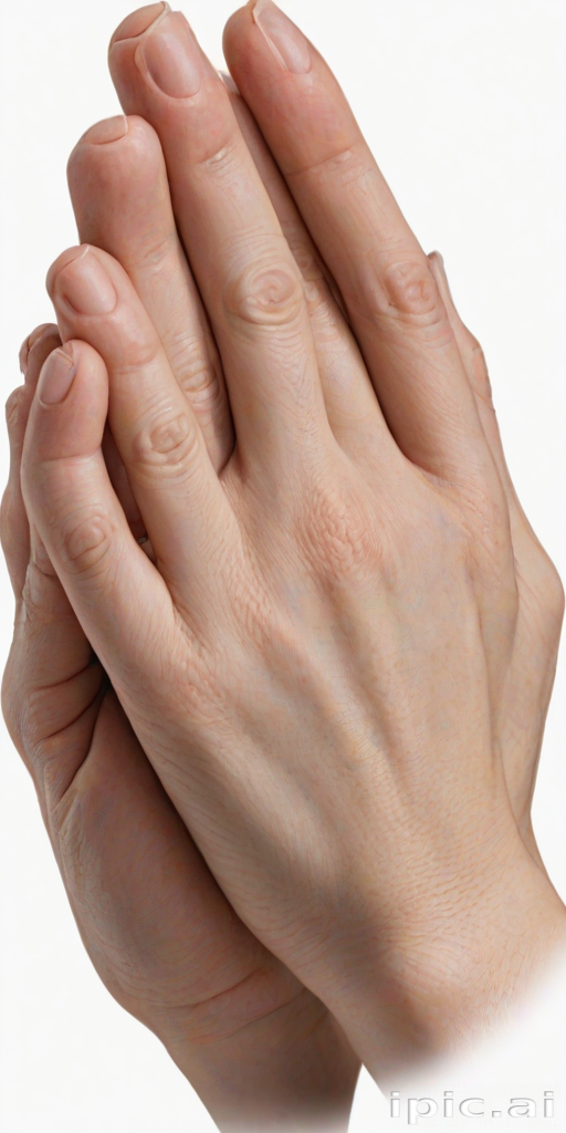 praying hands transparent