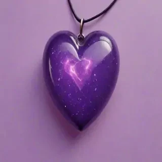 aesthetic purple heart