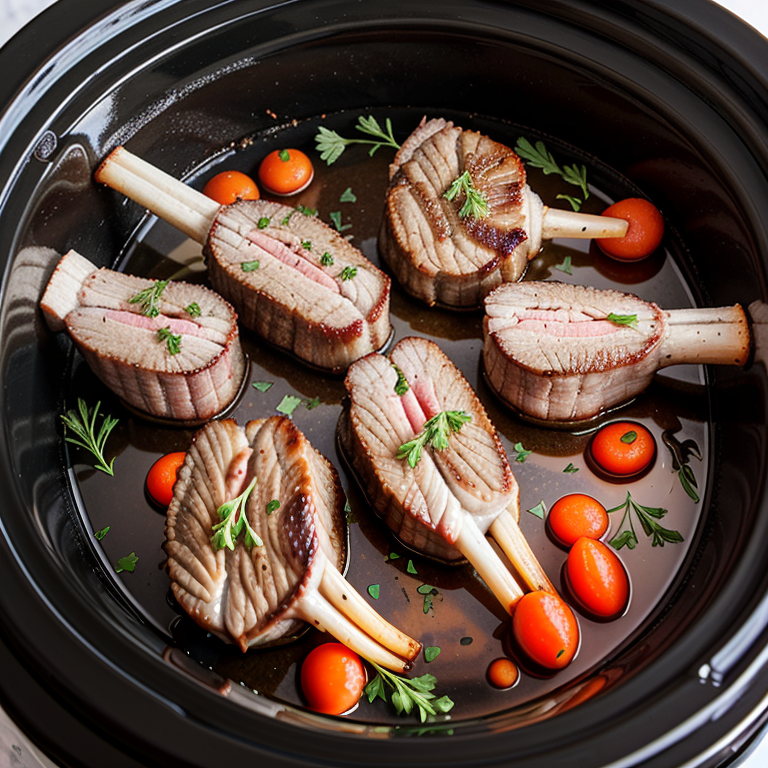 slow cooker rack of lamb