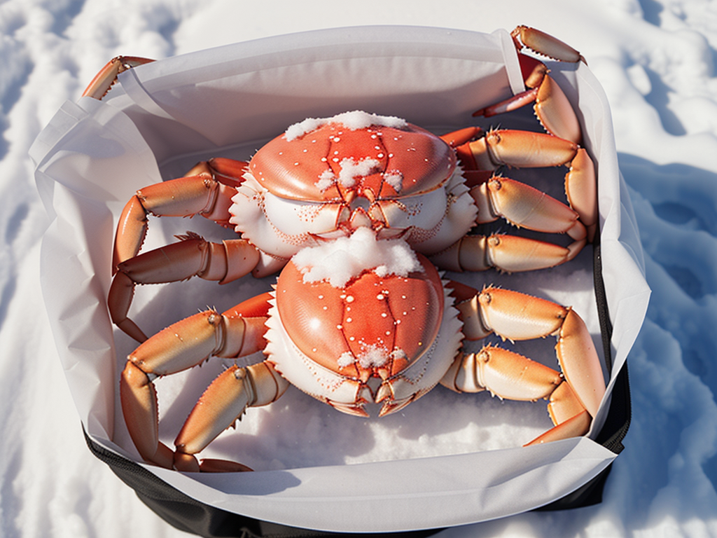 snow crab in a bag