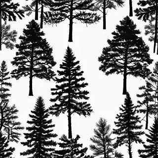 pine tree silhouette png