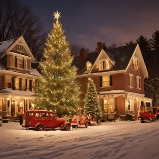 old fashioned christmas pictures