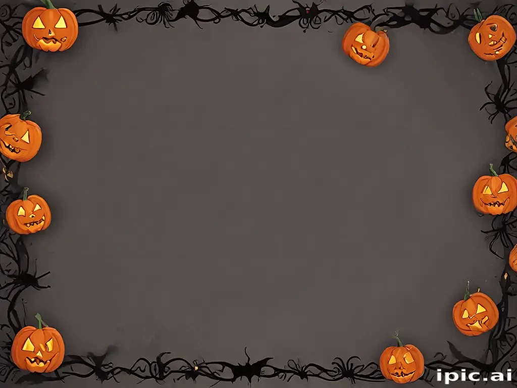 halloween border transparent