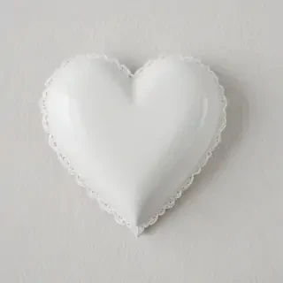 white heart