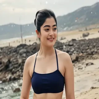 rashmika in bikini