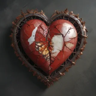 broken heart aesthetic