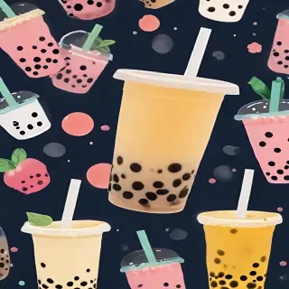 bubble tea wallpaper