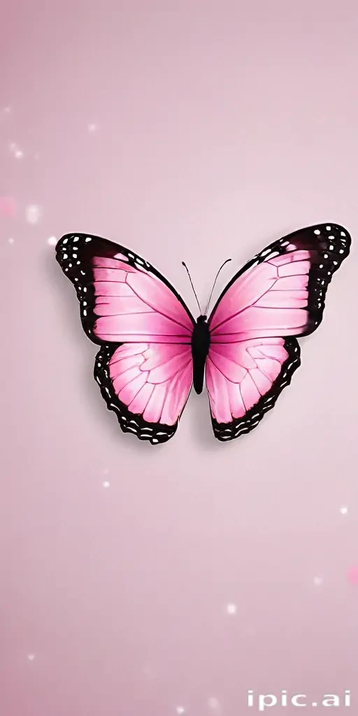 cute pink butterfly wallpaper