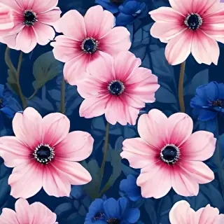 aesthetic blue flowers