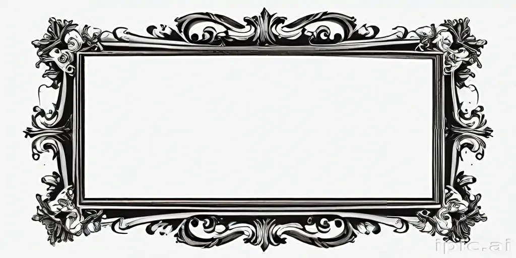 frame clipart black and white