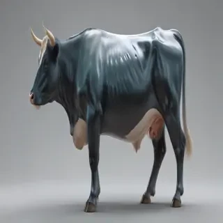 transparent cow