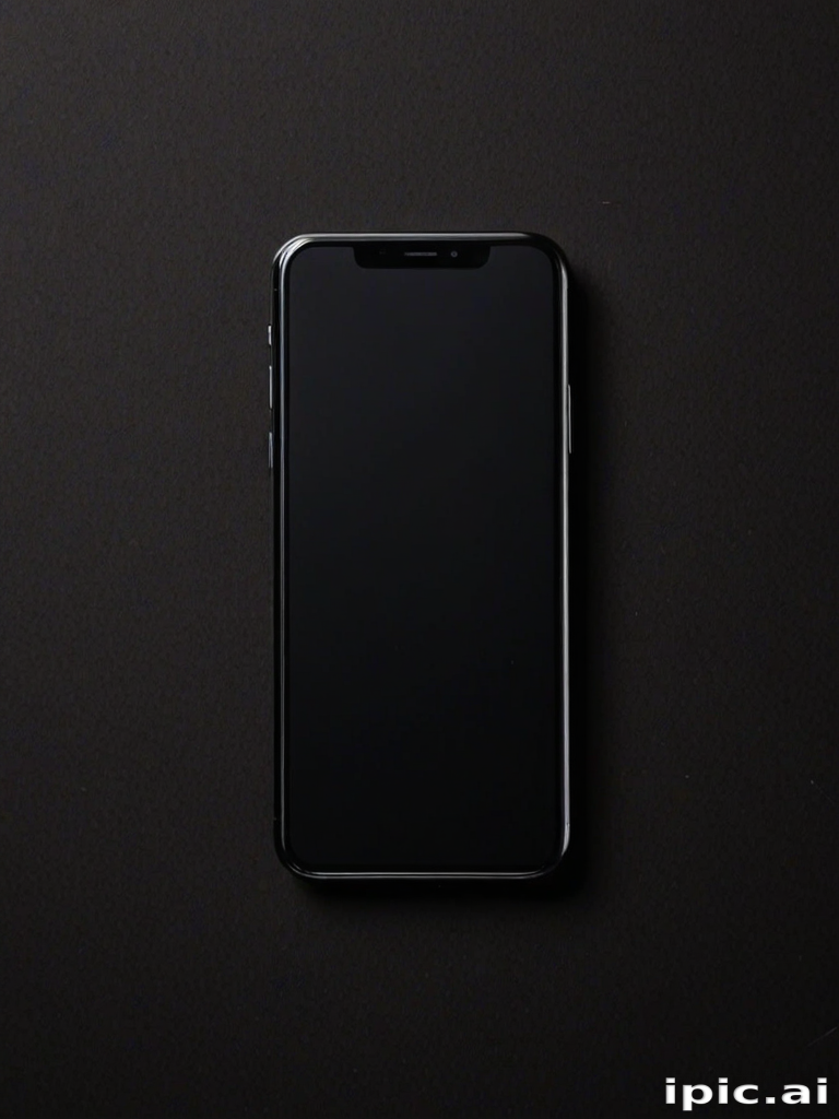 black background phone