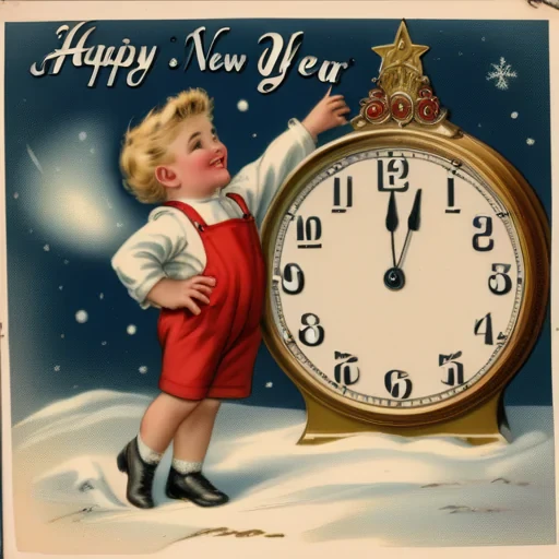 vintage happy new year images