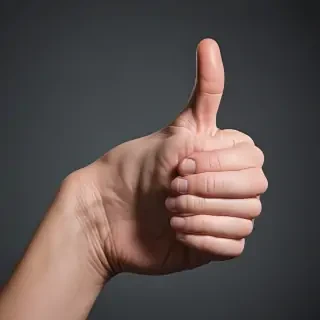 thumbs down