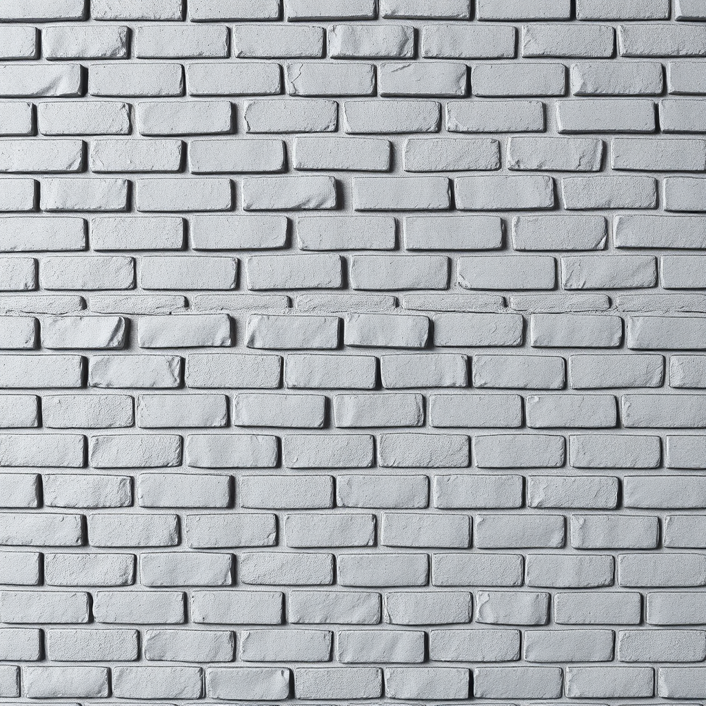generate a high-resolution image of a gray textured brick wall featuring rectangular bricks arranged in a staggered pattern, camera settings: ISO 200, aperture f/8, shutter speed 1/60, camera view: straight-on, camera style: realistic, camera type: DSLR