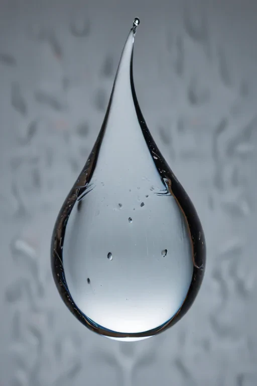 transparent water drop