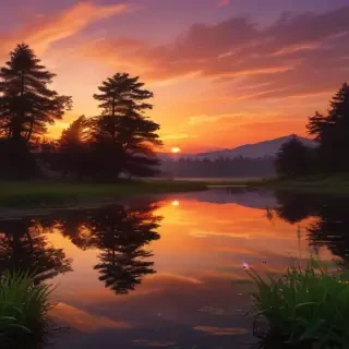 cute sunset wallpaper