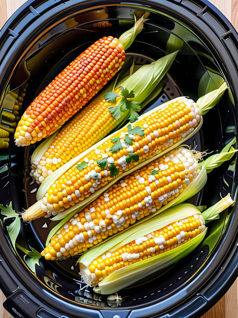 corn on the cob in a slow cooker