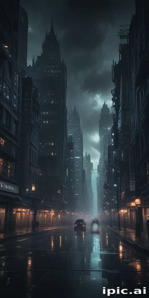 dark city background