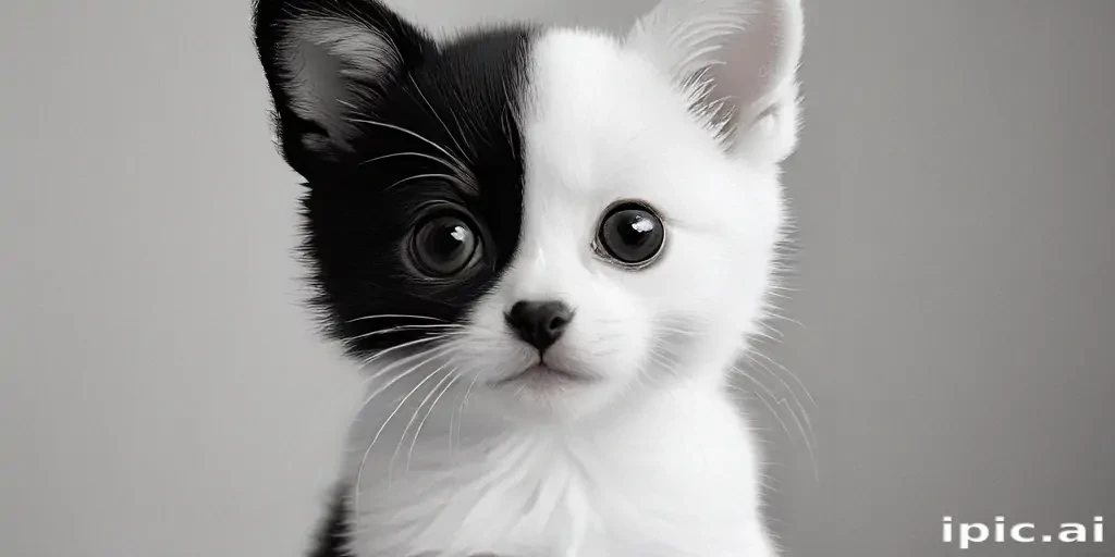 cute black and white